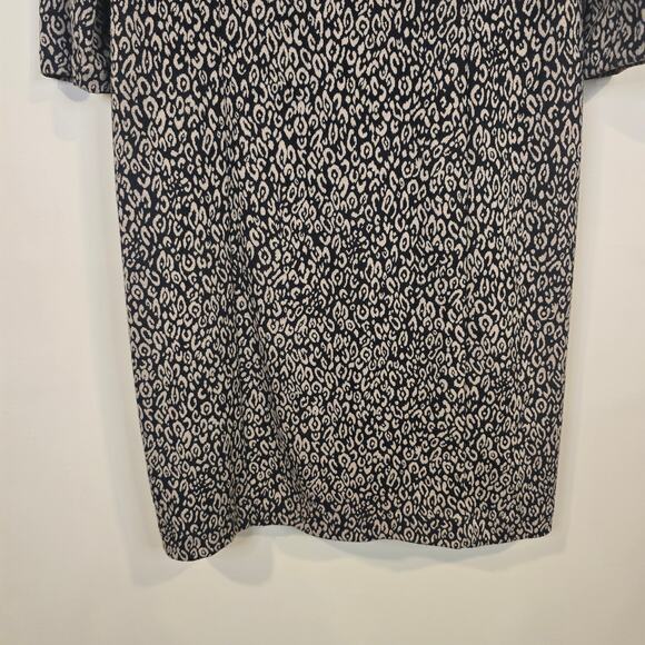 Women's Chico's "So Slimming" Cheetah Print Knit Sheath Dress | Size 1 (Medium) - Picture 4 of 8
